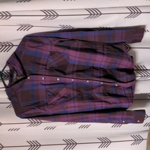 BOGO💥 Mountain Hardwear Hooded Purple Plaid Shirt